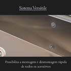 Cuba Com Fogão Cooktop Cozinha Inox Gourmet 170 VX - LudRio