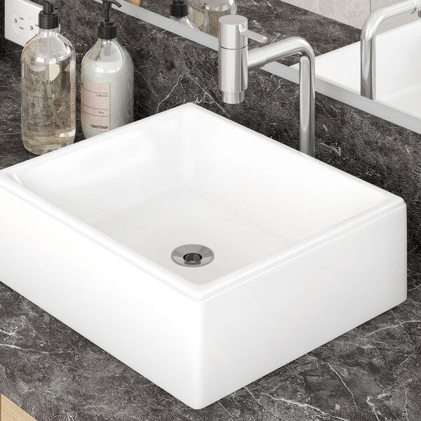 Cuba Com Torneira Abs Para Banheiro Branca Tornino Ca05