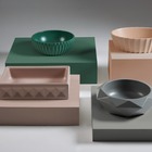 Cuba Concreto Artesanal De Sobrepor 3d - Mod Athenas - Verde