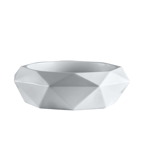 Cuba Concreto Artesanal De Sobrepor 3d - Mod Diamond -branca