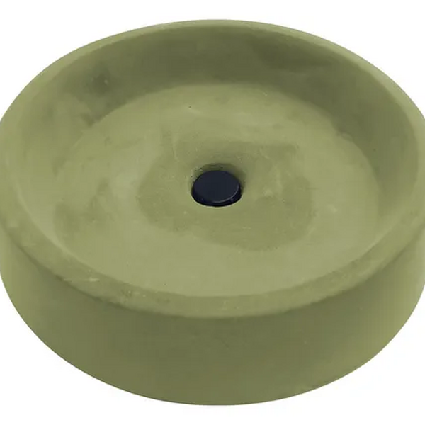 Cuba Concreto De Sobrepor Redonda Acabamento Fosco Moderna Co