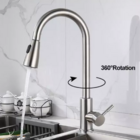 Cuba Cozinha 50x40 Aço Escovado +torneira Extensível E Tábua