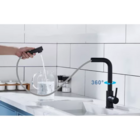 Cuba Cozinha 50x40 Inox Escovado + Torneira Extensível Preta