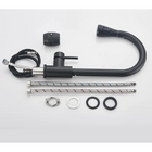 Cuba Cozinha 50x40cm Inox 304 Com Torneira Extensível Preta