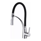 Cuba Cozinha 60x42cm Inox Escovado + Torneira Flexível Preta