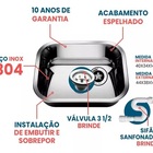 Cuba Cozinha Aço Inox American Steel 304 40x34x14 Numero 0