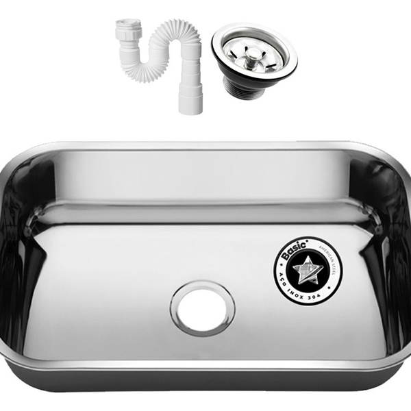 Cuba Cozinha Aço Inox American Steel 304 56x34x14 Numero 2