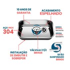 Cuba Cozinha Aço Inox American Steel 304 56x34x14 Numero 2