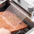 Cuba Cozinha Cascata Gourmet Escovado C/torneira E Lava Copo