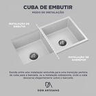 Cuba Cozinha Embutir 40 Cm - Branco