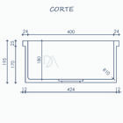 Cuba Cozinha Embutir 40 Cm - Branco