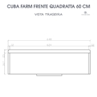 Cuba Cozinha Farm Sink Quadratta 60 Cm Estilo Fazenda Avental