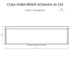 Cuba Cozinha Farm Sink Romana 65 Cm Estilo Fazenda Avental -