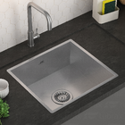 Cuba Cozinha Gourmet 43x39 Sobrepor Aço Inox 304 Tubrax