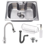 Cuba Cozinha Gourmet 50x40 Inox304 Com Torneira Extensível