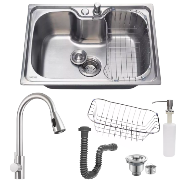 Cuba Cozinha Gourmet 50x40 Inox304 Com Torneira Extensível