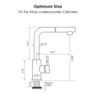 Cuba Cozinha Gourmet 50x40cm Inox 304 + Torneira Extensível