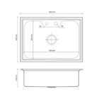 Cuba Cozinha Gourmet 60x42cm Inox 304 + Kit Com Tábua Corte