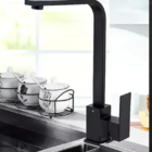 Cuba Cozinha Gourmet Aço Inox 60x42 Preto + Torneira Slim