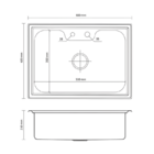 Cuba Cozinha Gourmet Aço Inox Luxo C/ Acessórios 60x42 Preto