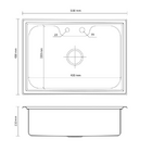 Cuba Cozinha Gourmet Aço Inox Luxo Com Acessórios 50x40 Cm