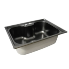 Cuba Cozinha Gourmet Aço Inox Luxo Preto + Torneira Flexível