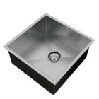 Cuba Cozinha Gourmet Aço Inox Quadrada 40 Cm