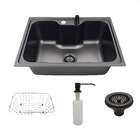 Cuba Cozinha Gourmet Luxo Acessórios Inox 304 Tubrax Preta