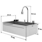 Cuba Cozinha Gourmet Miami Cascata Aço Inox 304 Goldenx