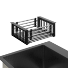 Cuba Cozinha Gourmet Mônaco Quadrada Preto Aço Inox 304 Com C