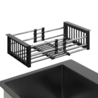 Cuba Cozinha Gourmet Mônaco Quadrada Preto Aço Inox 304 Com C