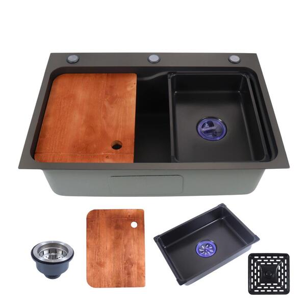 Cuba Cozinha Gourmet Para Pia Quadrada 45x68 Embutir Aço Inox