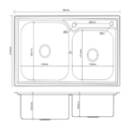 Cuba Cozinha Gourmet Pia Dupla Preta + Torneira Flexivel