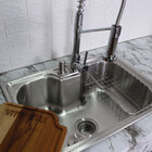 Cuba Cozinha Gourmet Pia Inox Com Acessórios Tábua De Corte