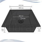 Cuba Cozinha Gourmet Preta Inox 304 Com Válvula - Tubrax