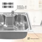 Cuba Cozinha Inox Para Pia Quadrada 50x40 Embutir Aço Inox 20