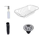 Cuba Cozinha Inox Para Pia Quadrada 60x42 Embutir Aço Inox 20