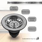 Cuba Cozinha Inox Para Pia Quadrada 60x42 Embutir Aço Inox 20