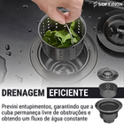 Cuba Cozinha Pia Gourmet Aço Inox 304 Preta Luxo Quadrada Sob