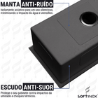 Cuba Cozinha Pia Gourmet Escovada Luxo Aço Inox 304 Quadrada