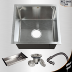 Cuba Cozinha Pia Gourmet Escovada Luxo Aço Inox 304 Quadrada