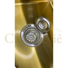 Cuba Cozinha Pia Inox Dourado Quadrada 60x45 Gourmet Com Aces