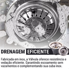 Cuba Cozinha Pia Inox Gourmet 50x40cm Escovada Estilo Morgana