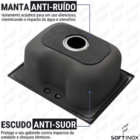 Cuba Cozinha Pia Inox Gourmet 50x40cm Escovada Estilo Morgana