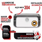 Cuba Cozinha Pia N 2 Inox 304 American Steel 56x34x19