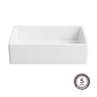 Cuba para Cozinha Simples Embutir ou Sobrepor Resina Solid Surface Acetinada Branca 59,8x44,8x19,2cm 4.1/2" Don Artesano