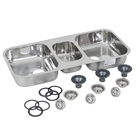 Cuba Aco 304 Tripla 100x45x15 Brilho