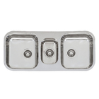 Cuba Aco 304 Tripla 100x45x15 Brilho