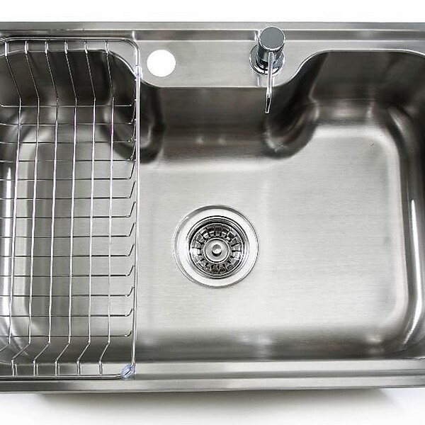 Cuba de aço inox 70 x 45 para cozinha com Escorredor e Dispe