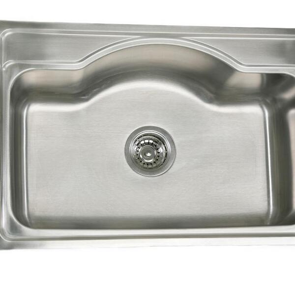 Cuba De Aço Inox Escovada 68 x 45  Pia De Cozinha  Com Valvula